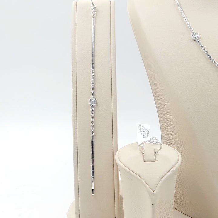 18K طقم اكسترا مرصع-مجوهرات الشيخ سعيد-Saeed Jewelry 