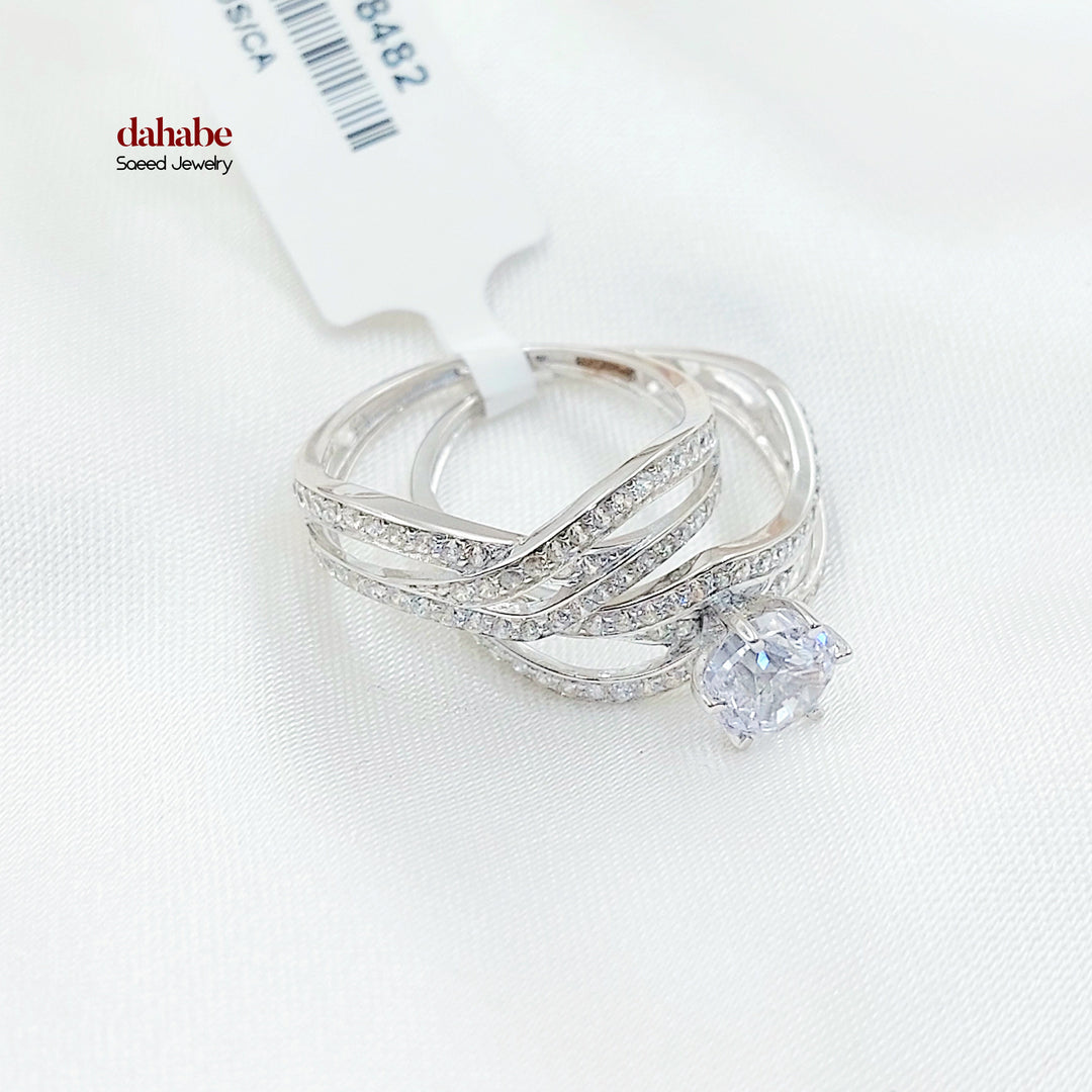 18K ذبلة تونز مرصع-مجوهرات الشيخ سعيد-Saeed Jewelry 