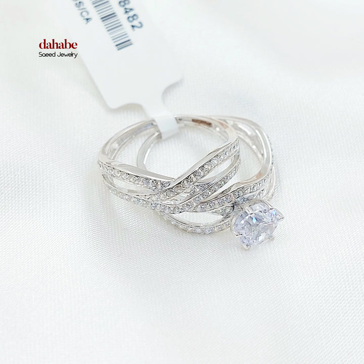 18K ذبلة تونز مرصع-مجوهرات الشيخ سعيد-Saeed Jewelry 
