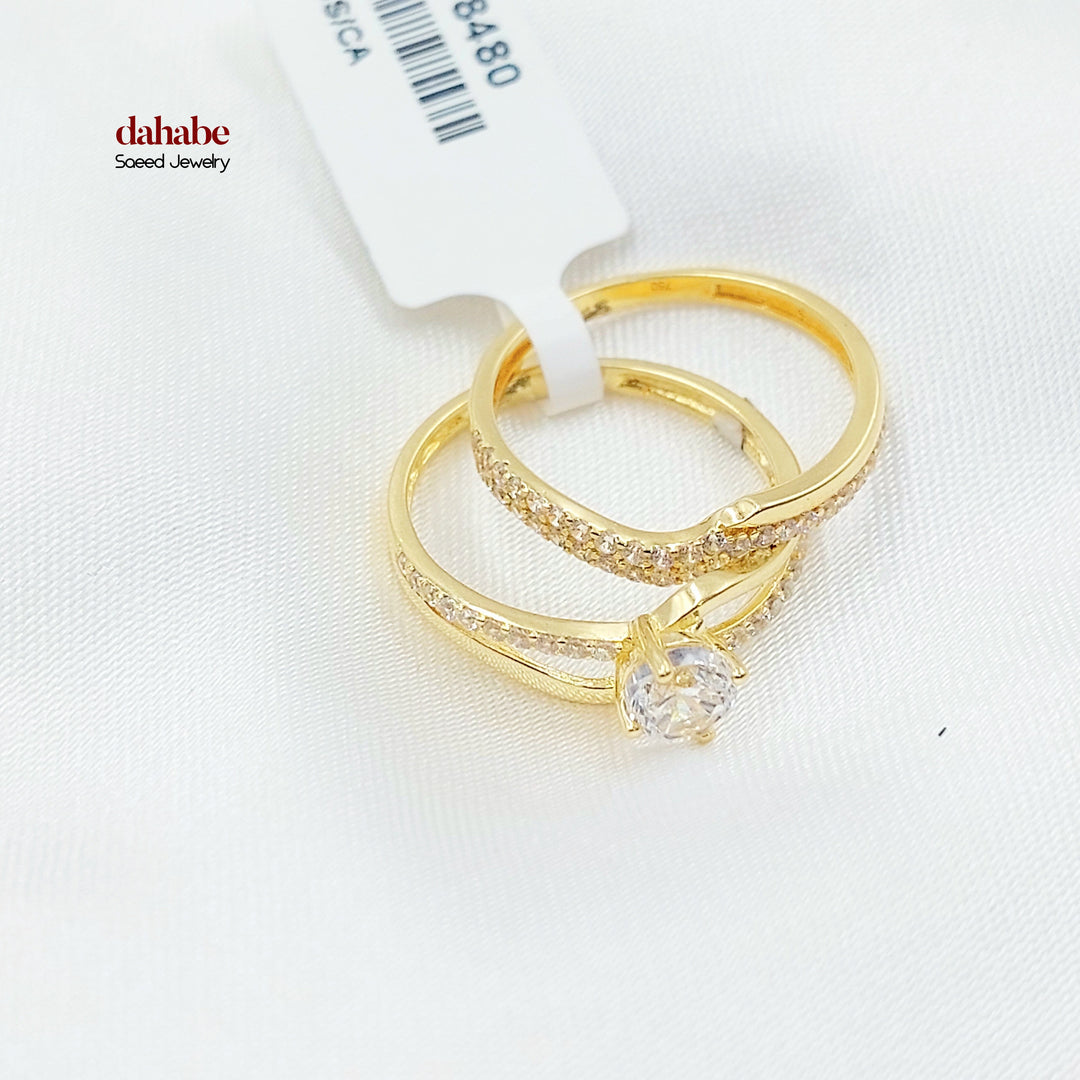 18K ذبلة تونز مرصع-مجوهرات الشيخ سعيد-Saeed Jewelry 