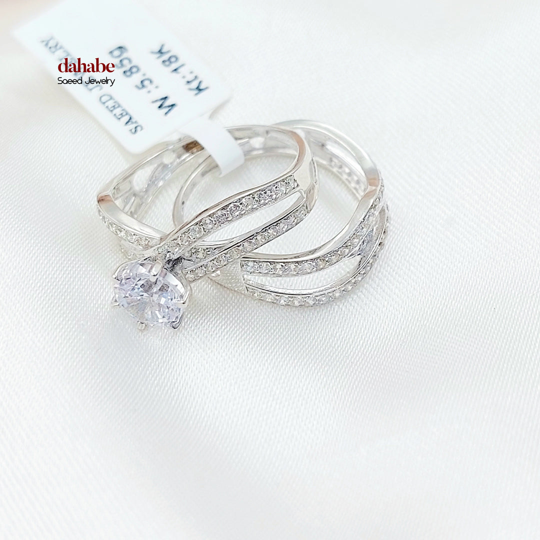 18K ذبلة تونز مرصع-مجوهرات الشيخ سعيد-Saeed Jewelry 