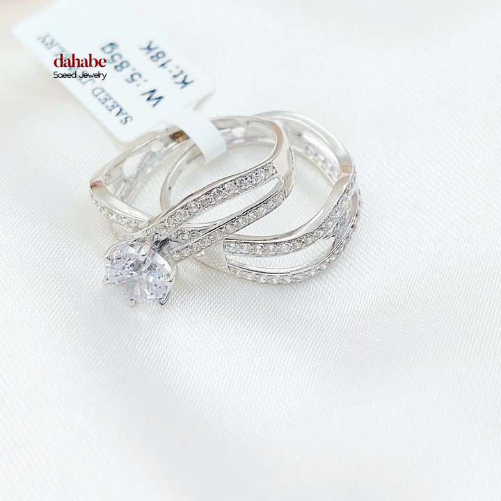 18K ذبلة تونز مرصع-مجوهرات الشيخ سعيد-Saeed Jewelry 