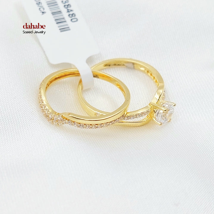 18K ذبلة تونز مرصع-مجوهرات الشيخ سعيد-Saeed Jewelry 