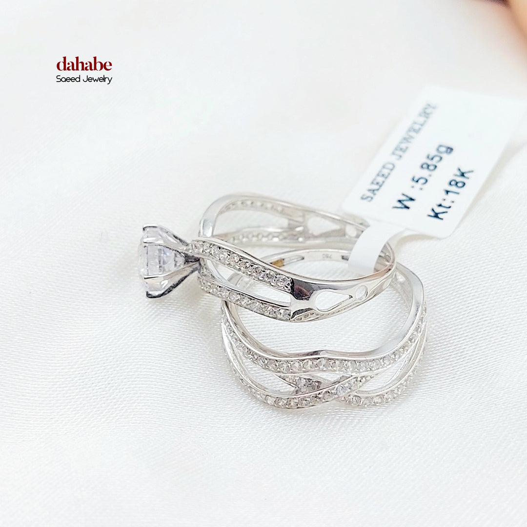 18K ذبلة تونز مرصع-مجوهرات الشيخ سعيد-Saeed Jewelry 