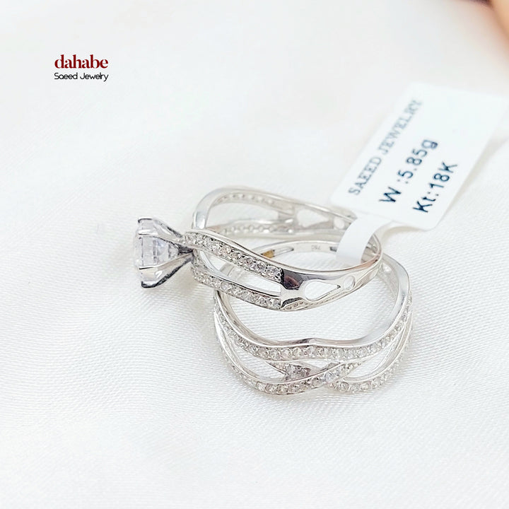18K ذبلة تونز مرصع-مجوهرات الشيخ سعيد-Saeed Jewelry 
