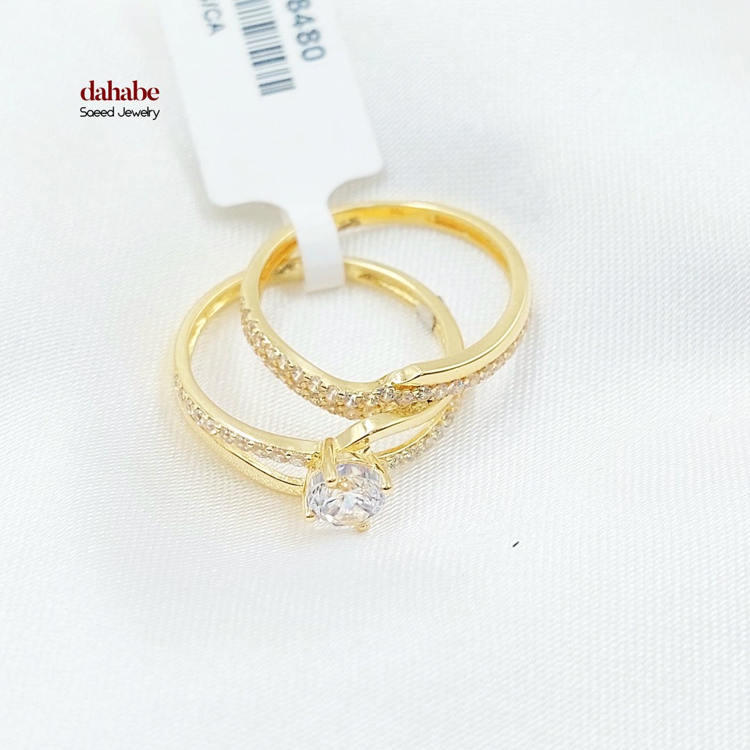 18K ذبلة تونز مرصع-مجوهرات الشيخ سعيد-Saeed Jewelry 