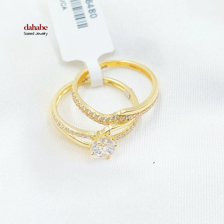 18K ذبلة تونز مرصع-مجوهرات الشيخ سعيد-Saeed Jewelry 