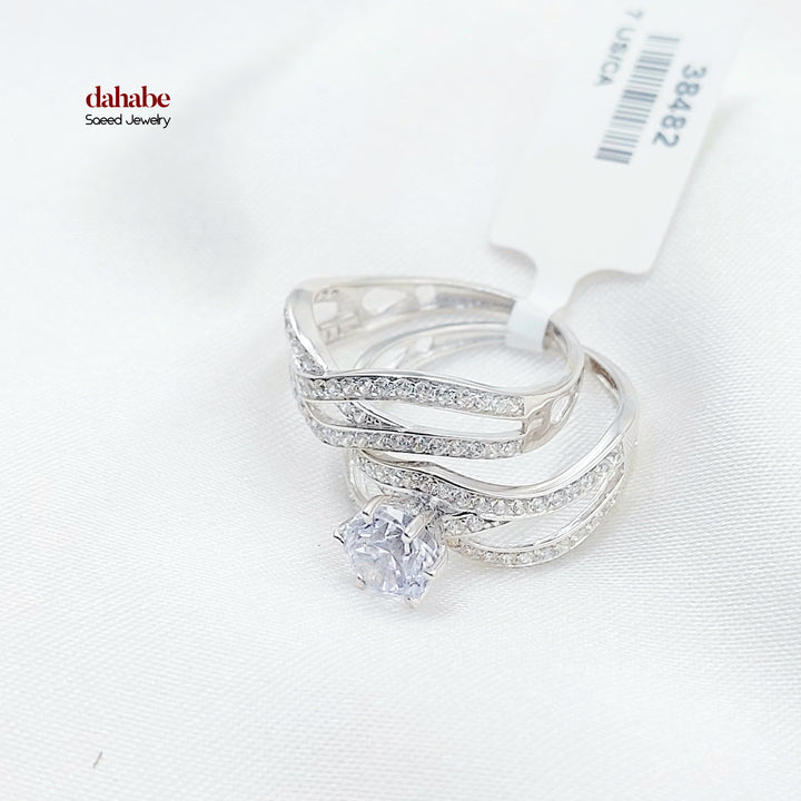 18K ذبلة تونز مرصع-مجوهرات الشيخ سعيد-Saeed Jewelry 