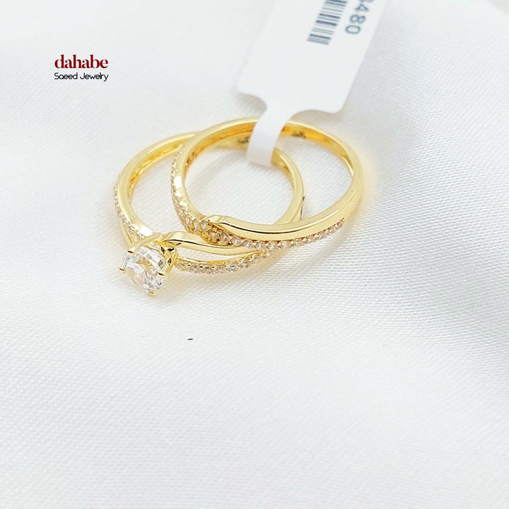 18K ذبلة تونز مرصع-مجوهرات الشيخ سعيد-Saeed Jewelry 
