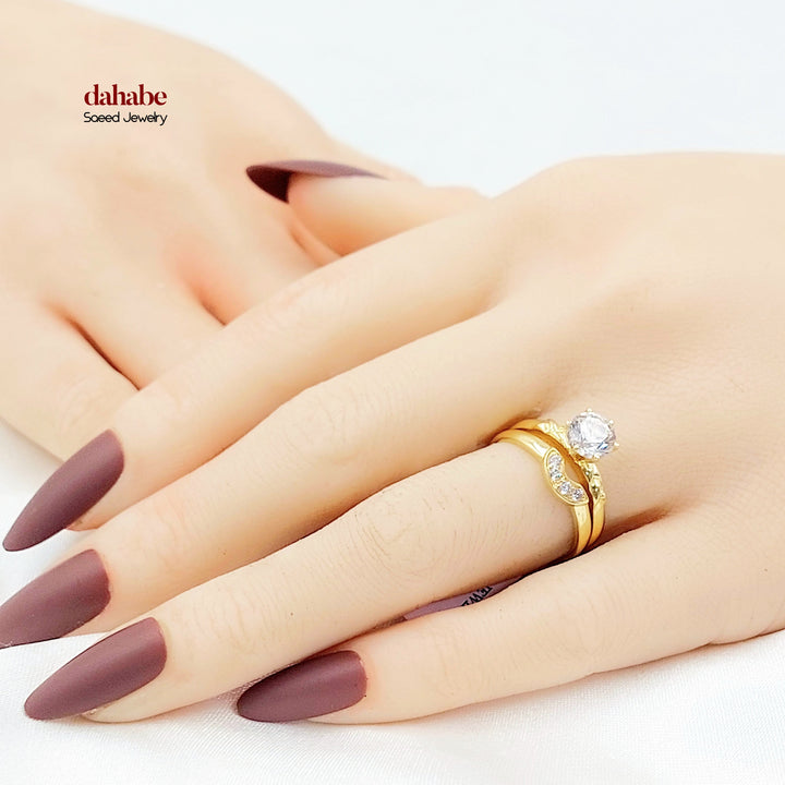 18K ذبلة تونز مرصع-مجوهرات الشيخ سعيد-Saeed Jewelry 