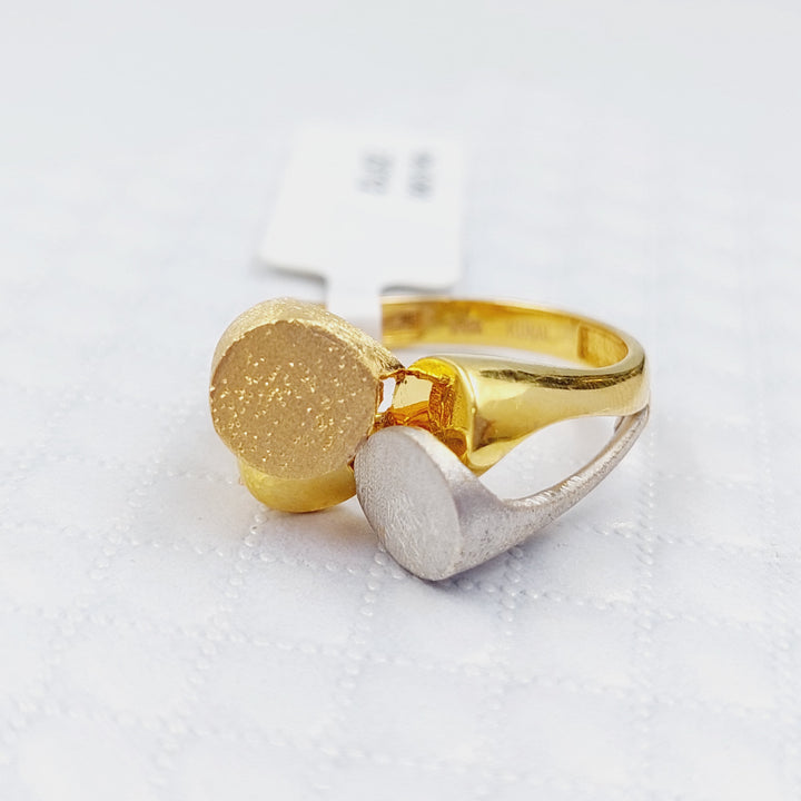 21K Gold Colorful Turkish Ring by Saeed Jewelry - Image 7