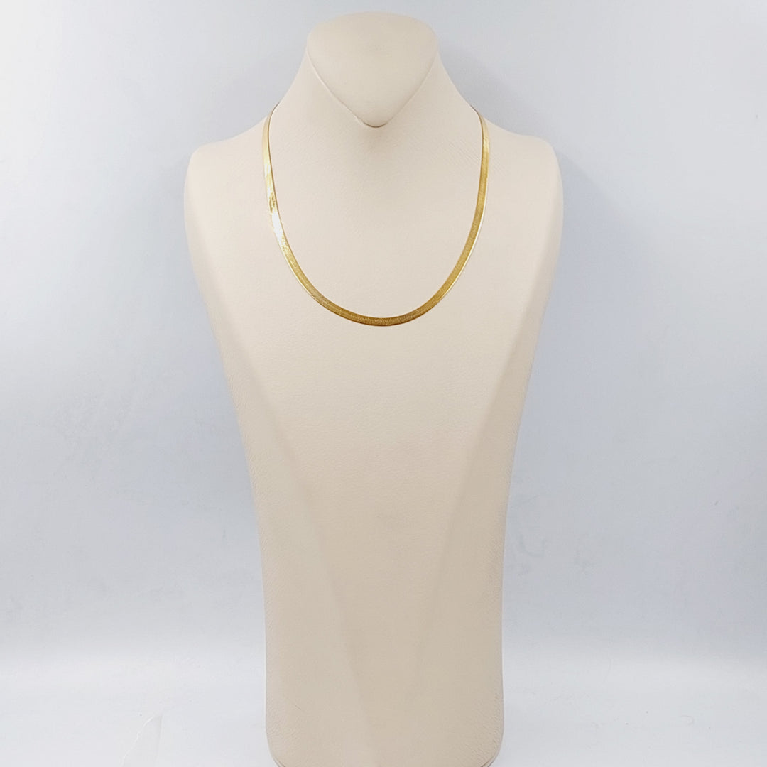21K 45cm wide Chain Made of 21K Yellow Gold by Saeed Jewelry-24318