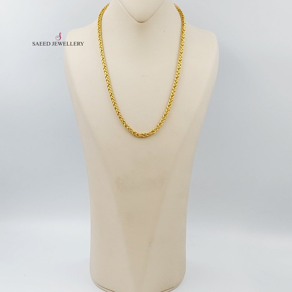 21K Gold 50cm Franco Bold Chain by Saeed Jewelry - Image 2