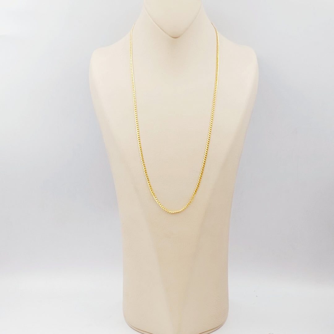 21K 60cm Thin Chain Made of 21K Yellow Gold by Saeed Jewelry-25231