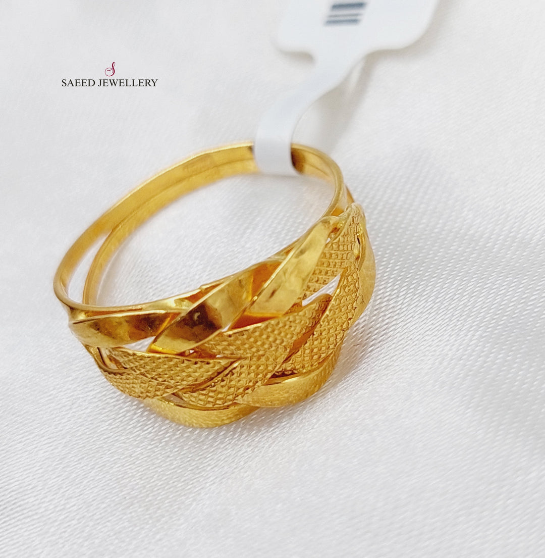 21K Gold AnkleticTaft Ring by Saeed Jewelry - Image 9