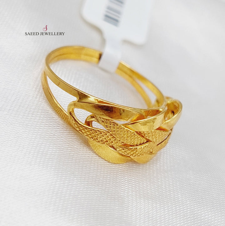 21K Gold AnkleticTaft Ring by Saeed Jewelry - Image 10