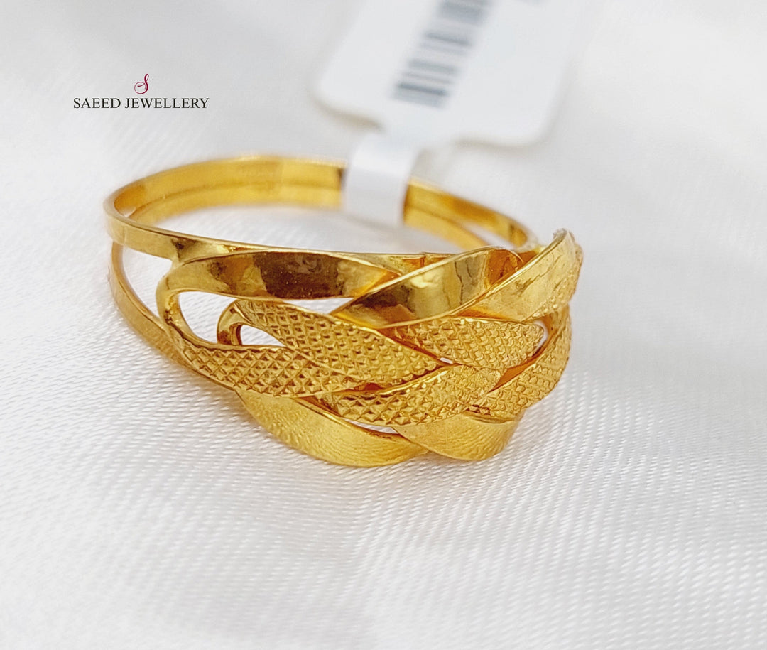 21K Gold AnkleticTaft Ring by Saeed Jewelry - Image 6