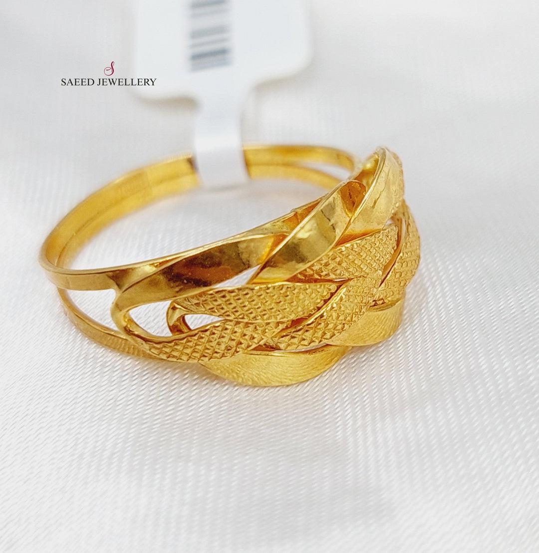 21K Gold AnkleticTaft Ring by Saeed Jewelry - Image 1