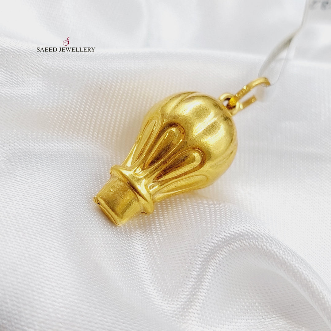 21K Baccalaureate Pendant Made of 21K Yellow Gold by Saeed Jewelry-تعليقة-منطاد