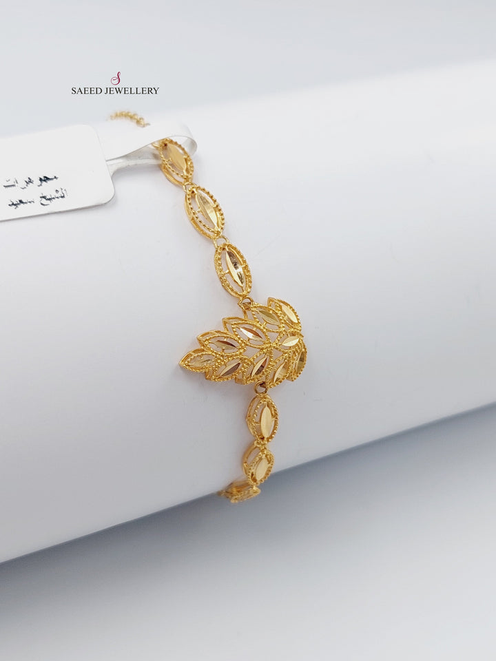 21K Gold Bahraini Bracelet by Saeed Jewelry - Image 5