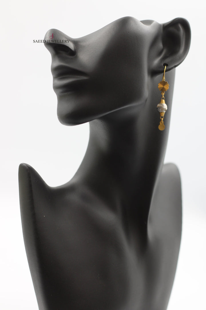 21K Gold Balls Earrings by Saeed Jewelry - Image 2