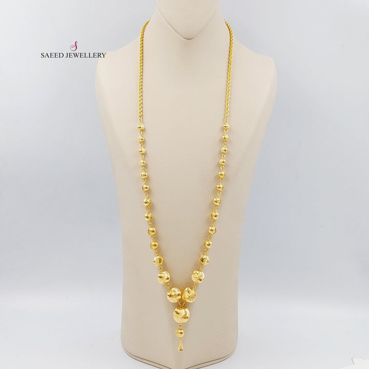 21K Gold Balls Necklace by Saeed Jewelry - Image 1