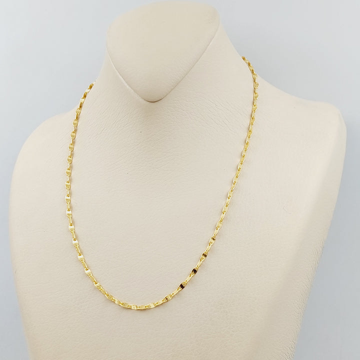 21K Blade Chain Made of 21K Yellow Gold by Saeed Jewelry-25195