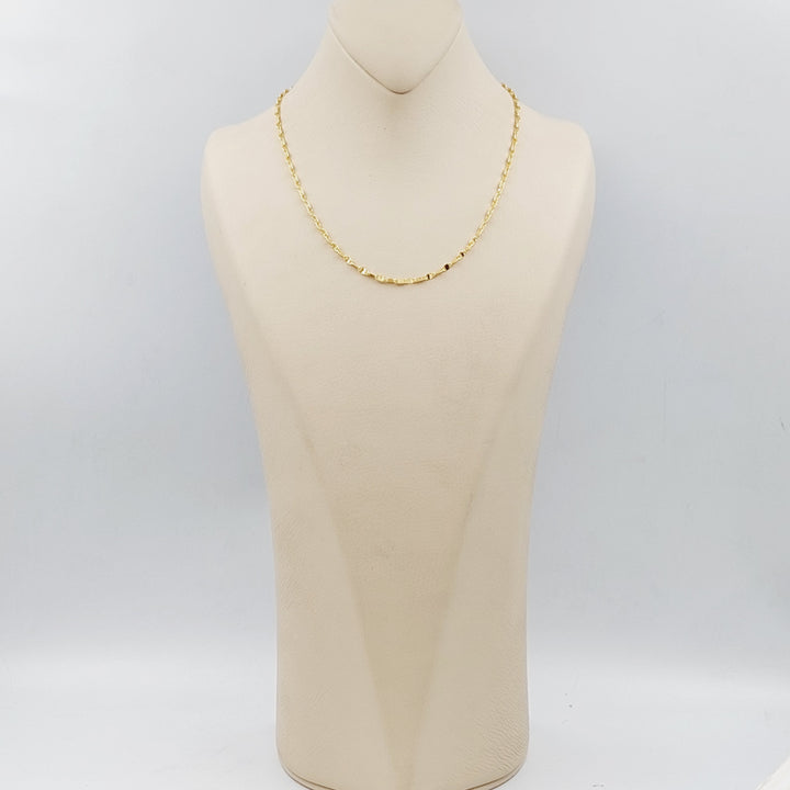 21K Blade Chain Made of 21K Yellow Gold by Saeed Jewelry-25195