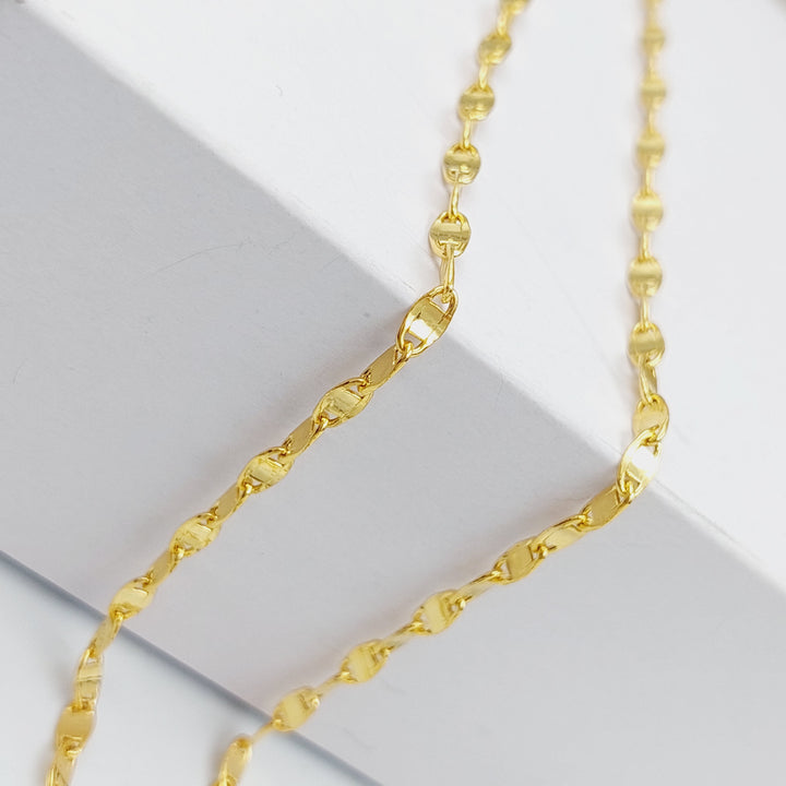 21K Blade Chain Made of 21K Yellow Gold by Saeed Jewelry-25211