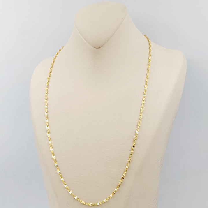 21K Blade Chain Made of 21K Yellow Gold by Saeed Jewelry-25225