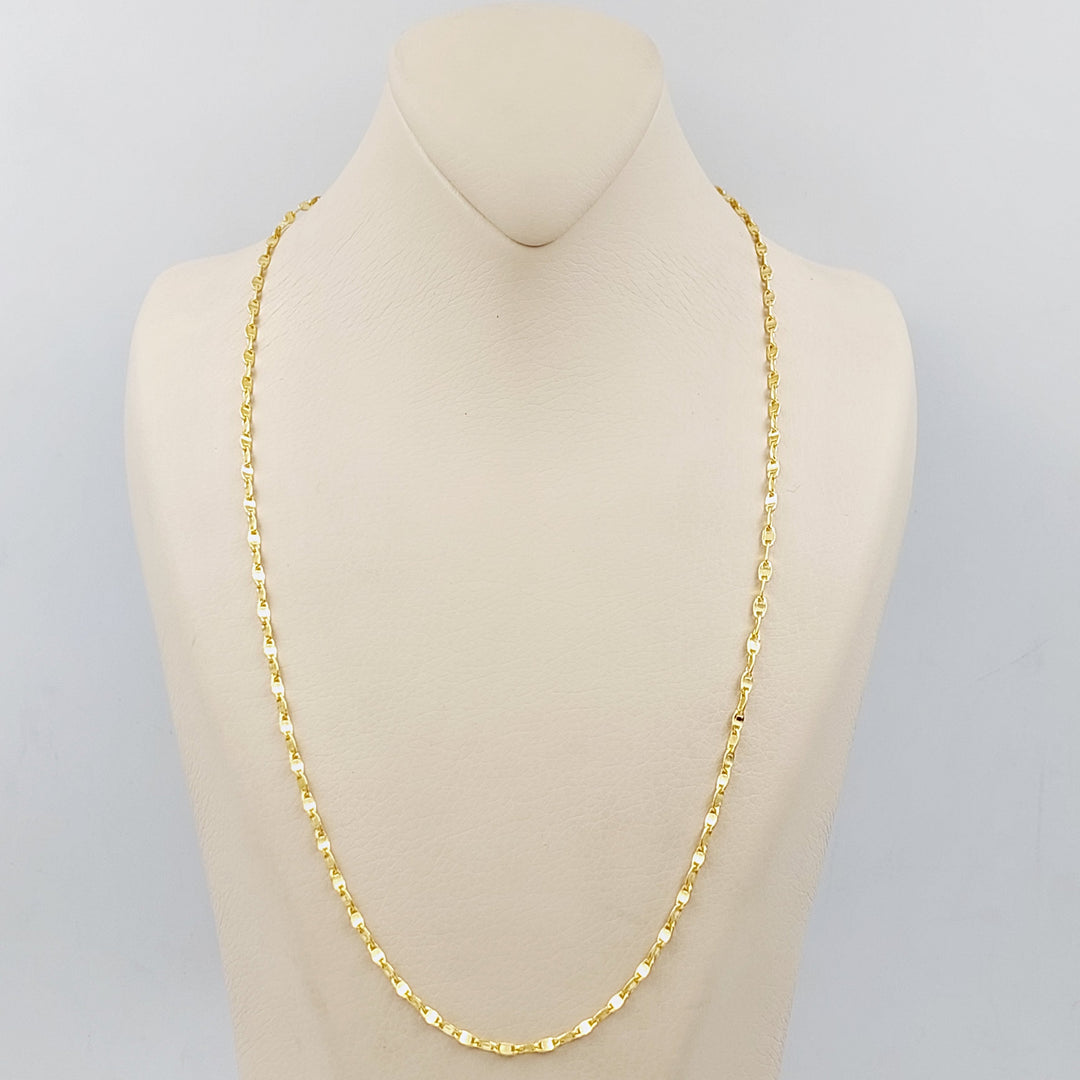 21K Blade Chain Made of 21K Yellow Gold by Saeed Jewelry-25225