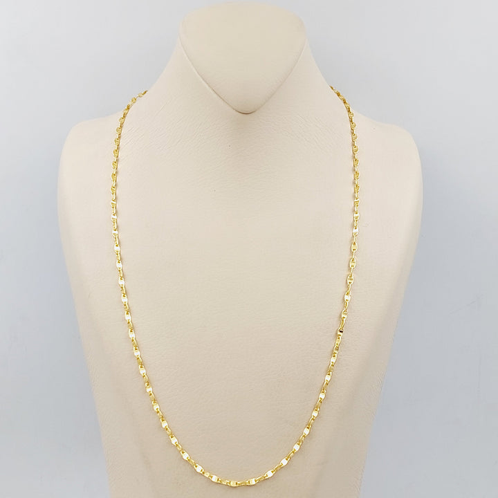 21K Blade Chain Made of 21K Yellow Gold by Saeed Jewelry-25225