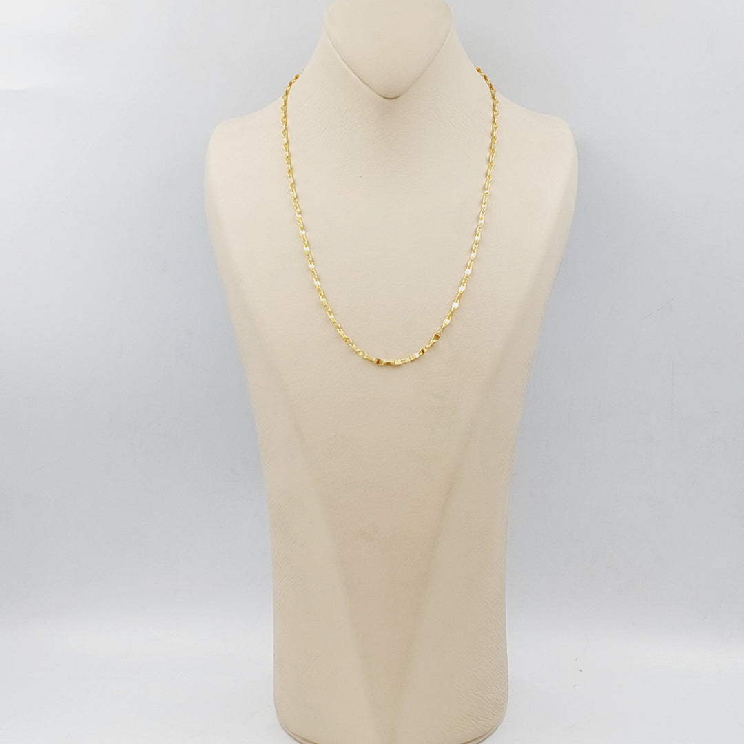 21K Blades Chain Made of 21K Yellow Gold by Saeed Jewelry-25213