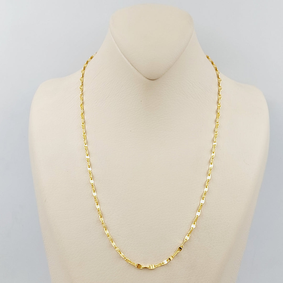 21K Blades Chain Made of 21K Yellow Gold by Saeed Jewelry-25213
