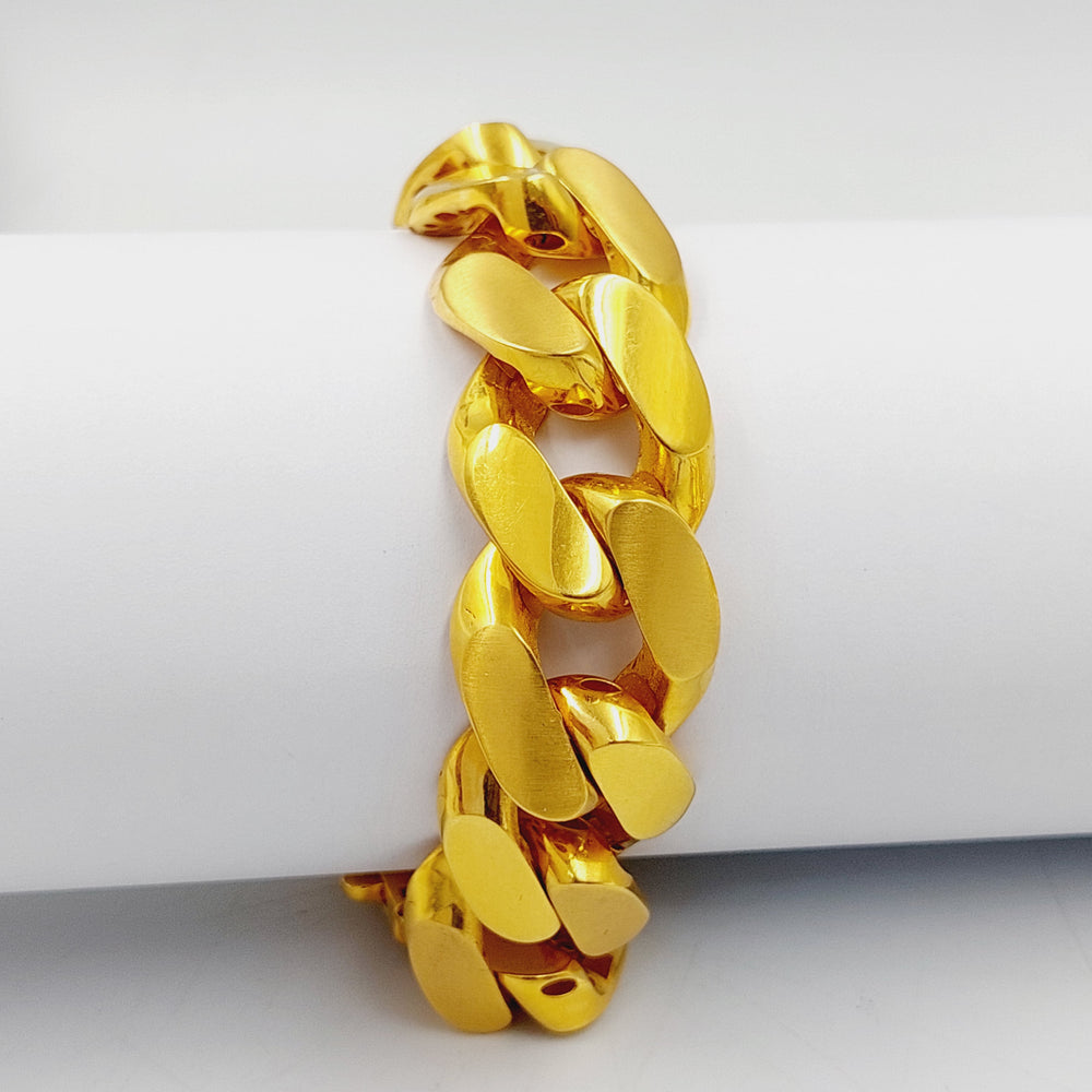 21K Bold Chain Bracelet Made of 21K Yellow Gold by Saeed Jewelry-27119