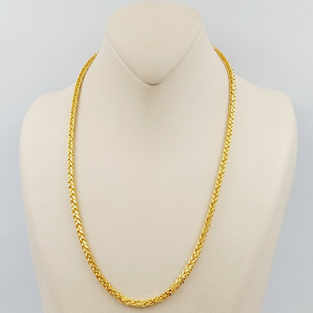 21K Bold Spiga Chain Made of 21K Yellow Gold by Saeed Jewelry-25208