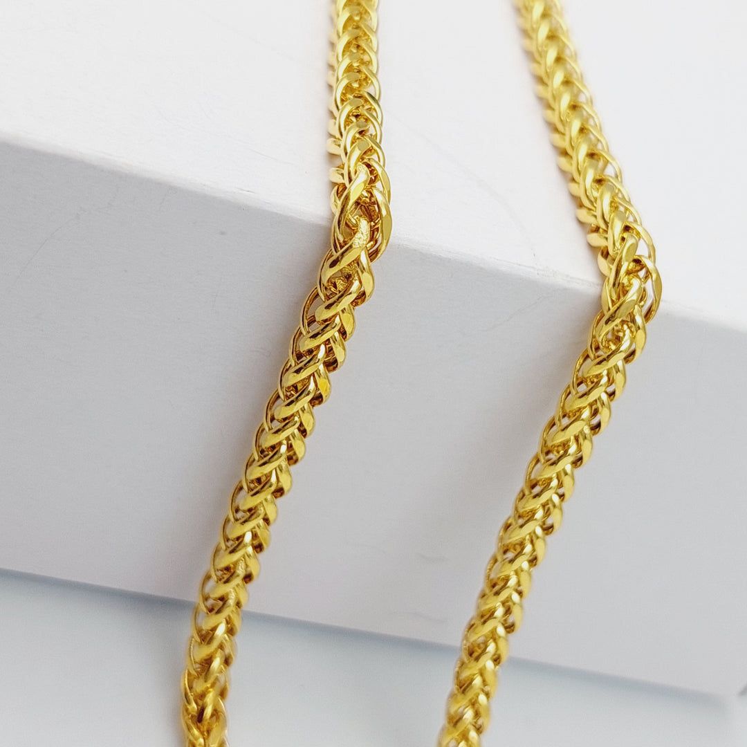 21K Bold Spiga Chain Made of 21K Yellow Gold by Saeed Jewelry-25220