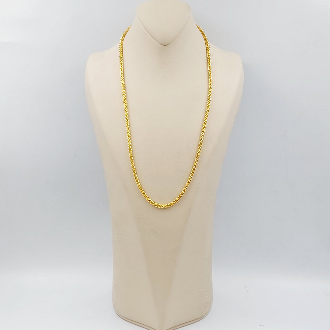 21K Bold Spiga Chain Made of 21K Yellow Gold by Saeed Jewelry-25220