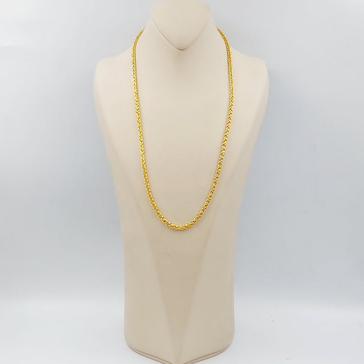 21K Bold Spiga Chain Made of 21K Yellow Gold by Saeed Jewelry-25220