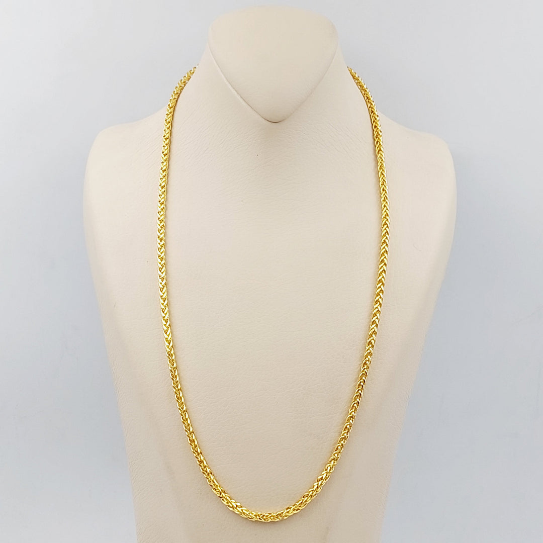 21K Bold Spiga Chain Made of 21K Yellow Gold by Saeed Jewelry-25220