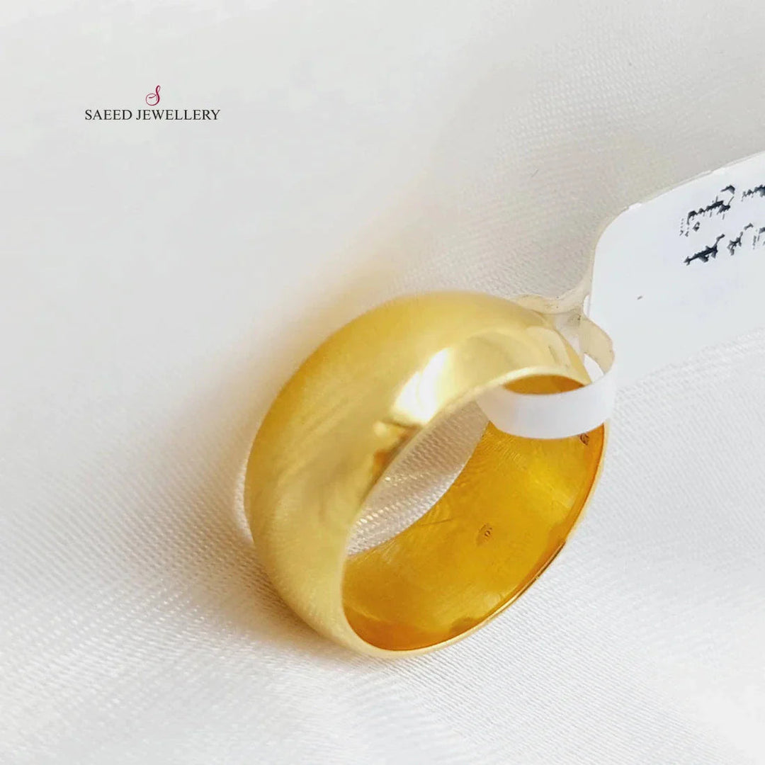 21K Bold Wedding Ring Made of 21K Yellow Gold by Saeed Jewelry-26137