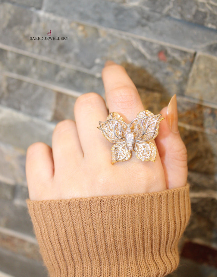 21K Gold Butterfly Ring by Saeed Jewelry - Image 4