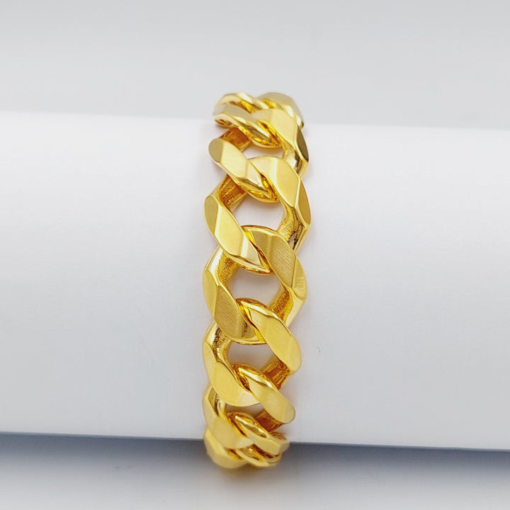 21K Chain Bracelet Made of 21K Yellow Gold by Saeed Jewelry-26448
