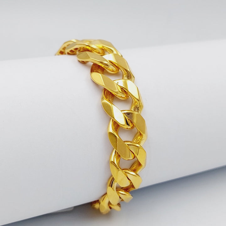 21K Chain Bracelet Made of 21K Yellow Gold by Saeed Jewelry-26448