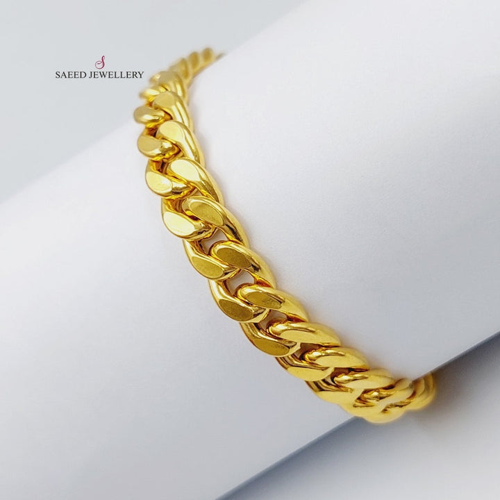 21K Chain Bracelet Made of 21K Yellow Gold by Saeed Jewelry-26663