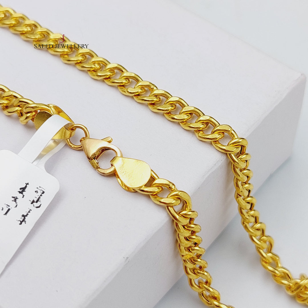 21K Chain Necklace Made of 21K Yellow Gold by Saeed Jewelry-25737