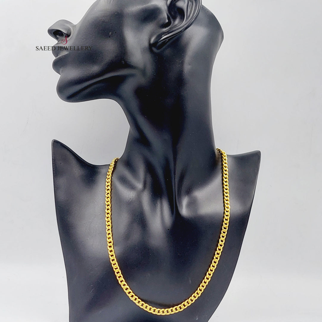 21K Chain Necklace Made of 21K Yellow Gold by Saeed Jewelry-25737