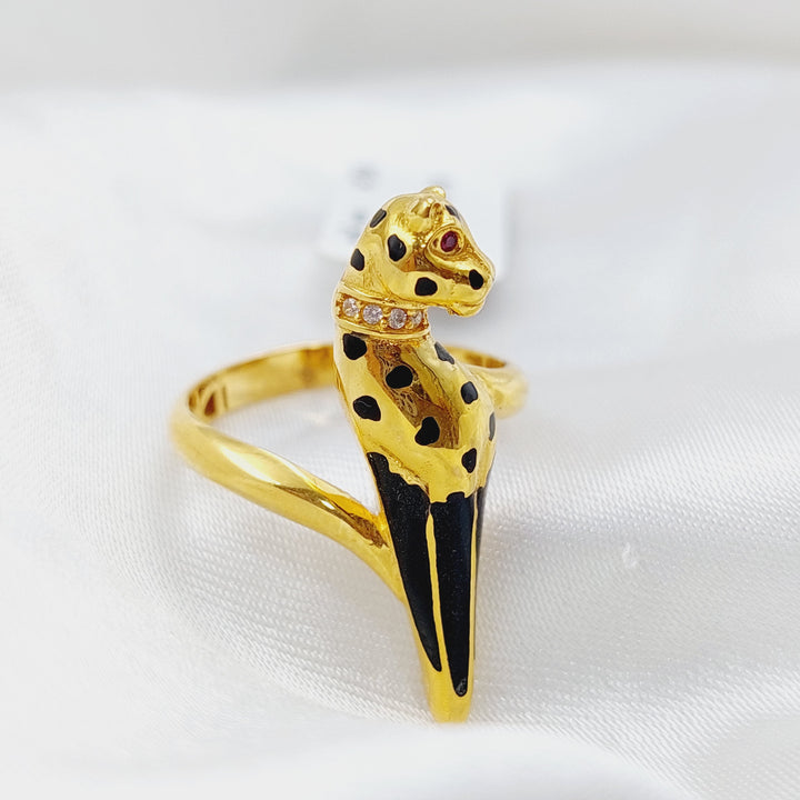 21K Gold Cheetah Ring by Saeed Jewelry - Image 5