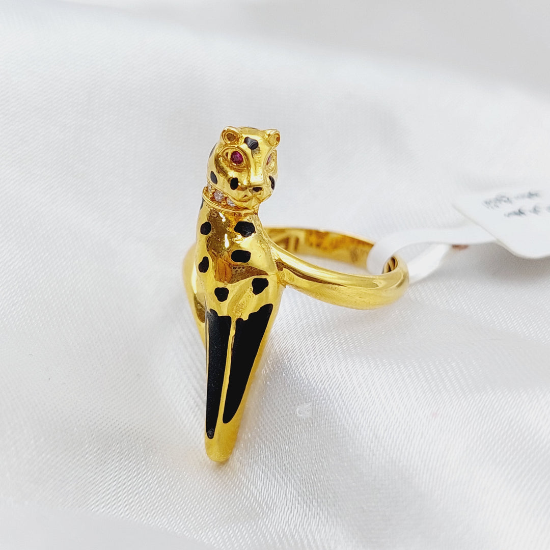 21K Gold Cheetah Ring by Saeed Jewelry - Image 6