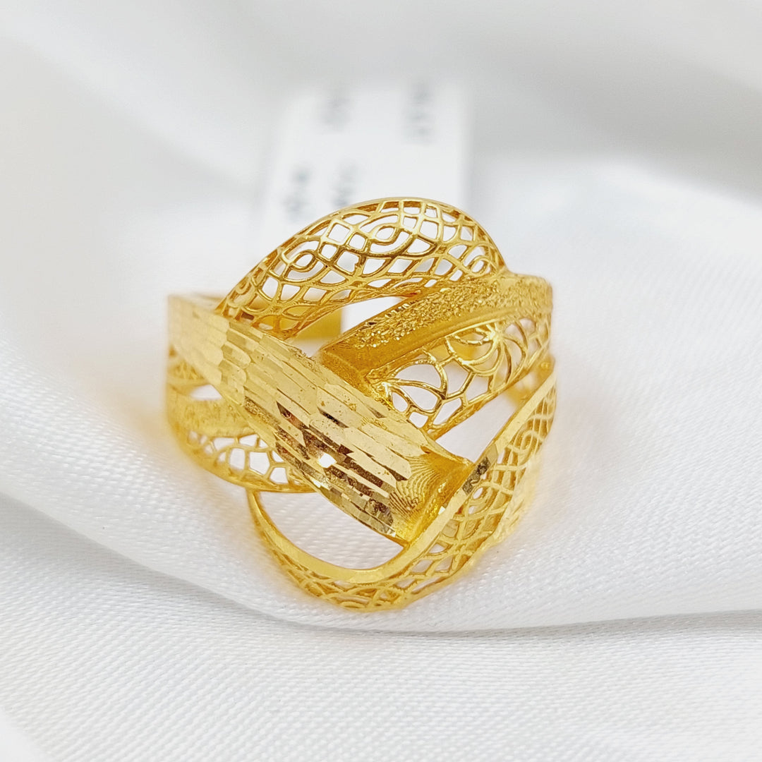 21K Gold Clamp Ring by Saeed Jewelry - Image 5